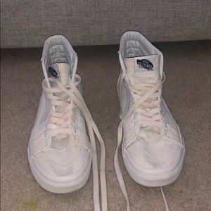 white high top vans